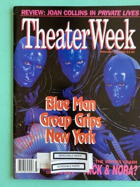 Blue Man Group John Patrick Shanley Theater Week Magazine November 25 1991 Label